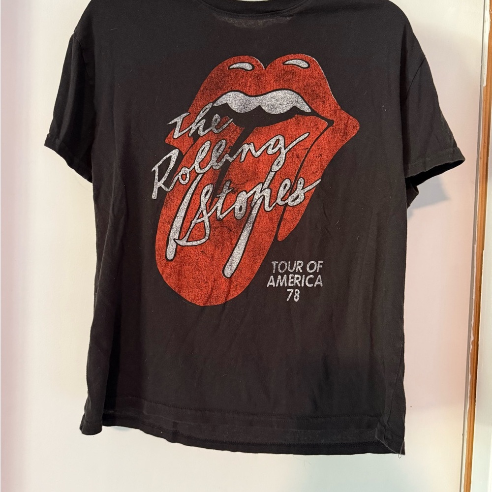 Rolling Stones Tour of America '78 Black T-Shirt